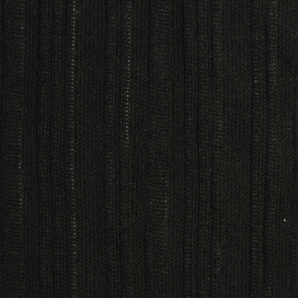Black Pinstripe Rib Knit, Polyester