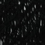 Black Openwork Knit, Polyester
