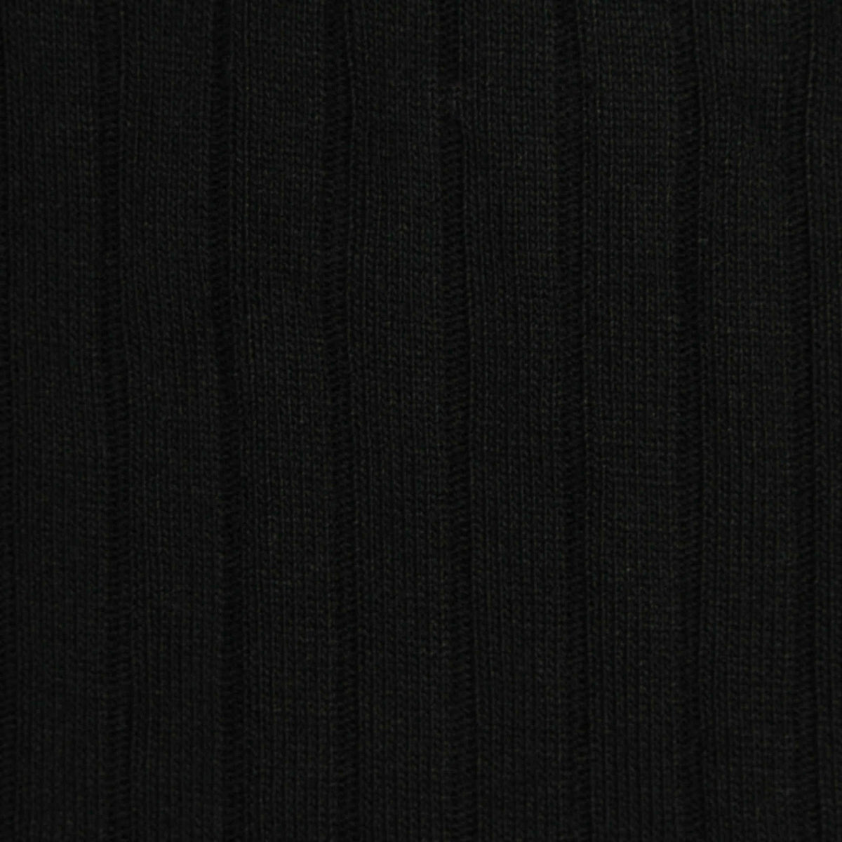 100% Polyester Rib Knit Fabric, 290 gsm, 165 cm — Black