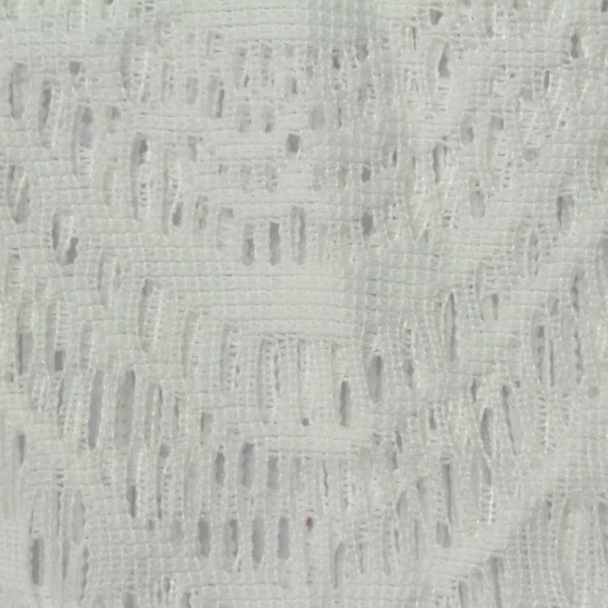 White Openwork Knit, Polyester, 100 gsm