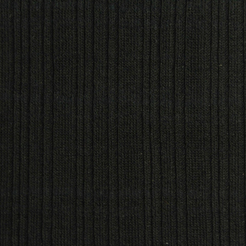 Tencel Lyocell Stretch Rib Knit Fabric, 290 gsm, 140 cm — Black