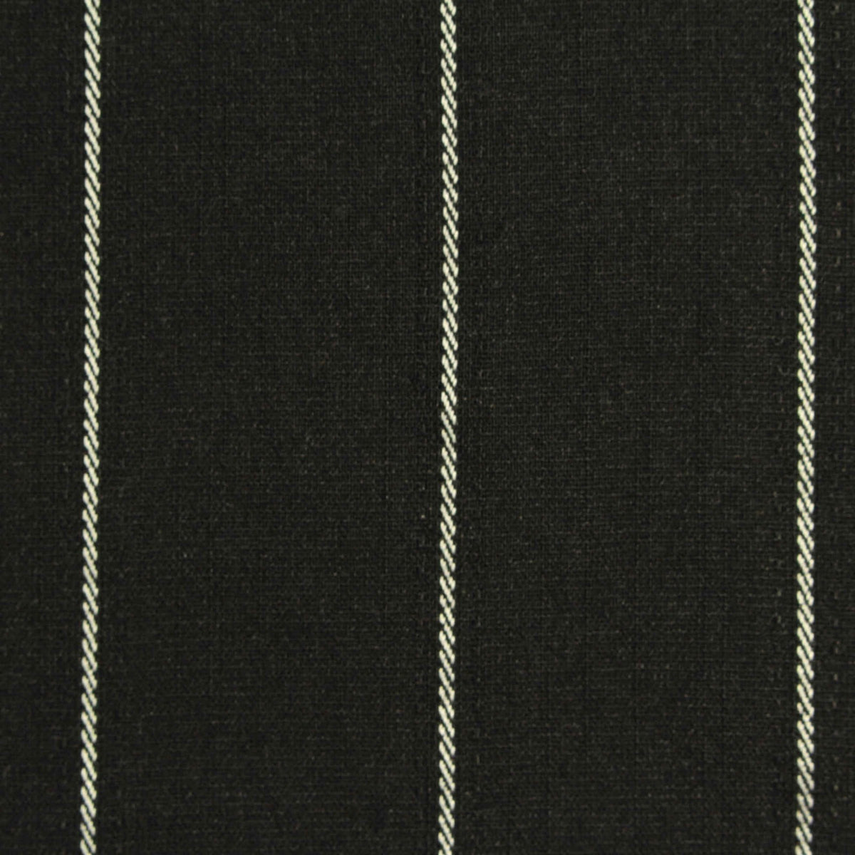 White Vertical-Pinstripe Linen-Look, Nylon-Cotton