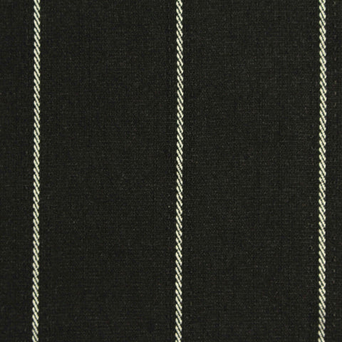 White Vertical-Pinstripe Linen-Look, Nylon-Cotton