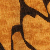 Dark Brown Animal Print Linen-Look, Polyester — texture