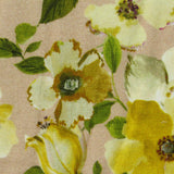 Yellow Floral Jersey Knit, Viscose