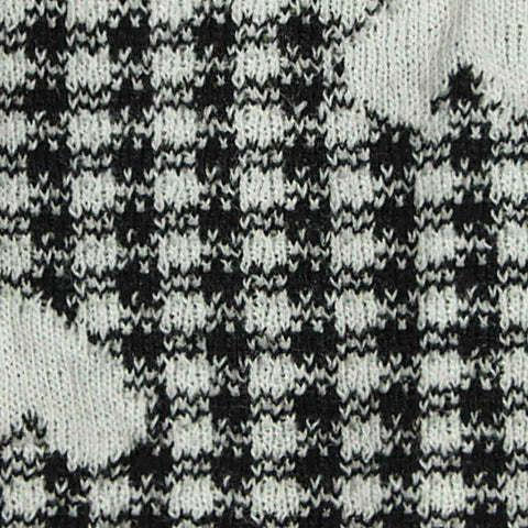 Black Houndstooth Jacquard, 318 gsm