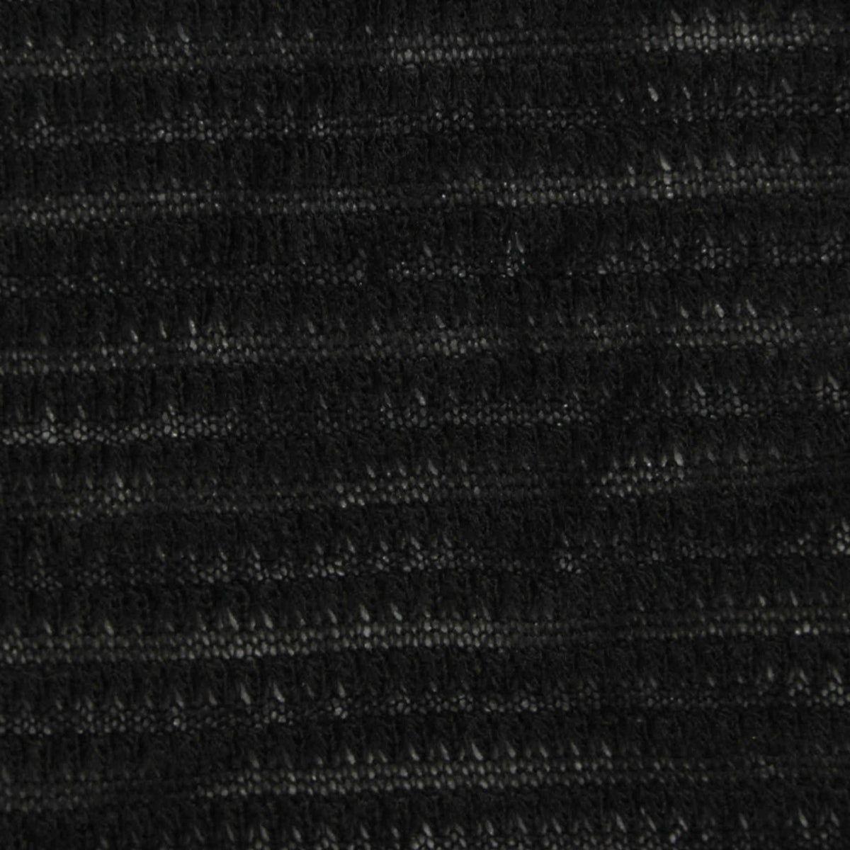 Black Horizontal-Stripe Jacquard, Acrylic-Poly