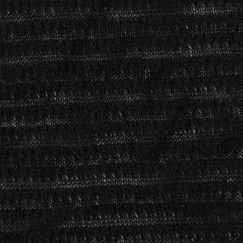 Black Horizontal-Stripe Jacquard, Acrylic-Poly