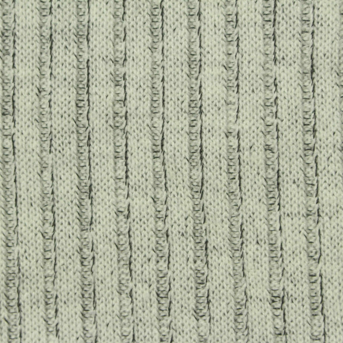Light Grey Marl Rib Knit, Poly-Acrylic