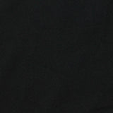 Brushed Polyester Stretch Milk Silk Knit Fabric, 190 gsm, 175 cm — Black