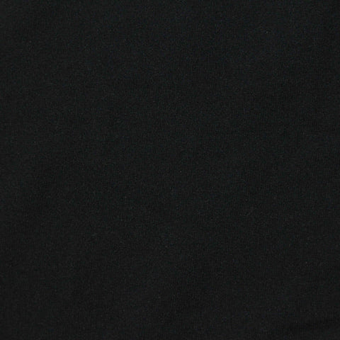 Brushed Polyester Stretch Milk Silk Knit Fabric, 190 gsm, 175 cm — Black