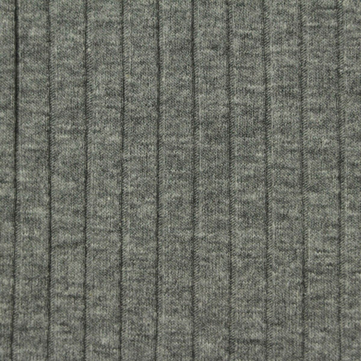 Grey Heathered-Marl Rib Knit, Viscose, 182 gsm