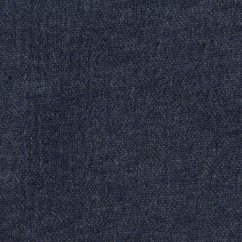 Dark Blue Marl Interlock Knit, Cotton