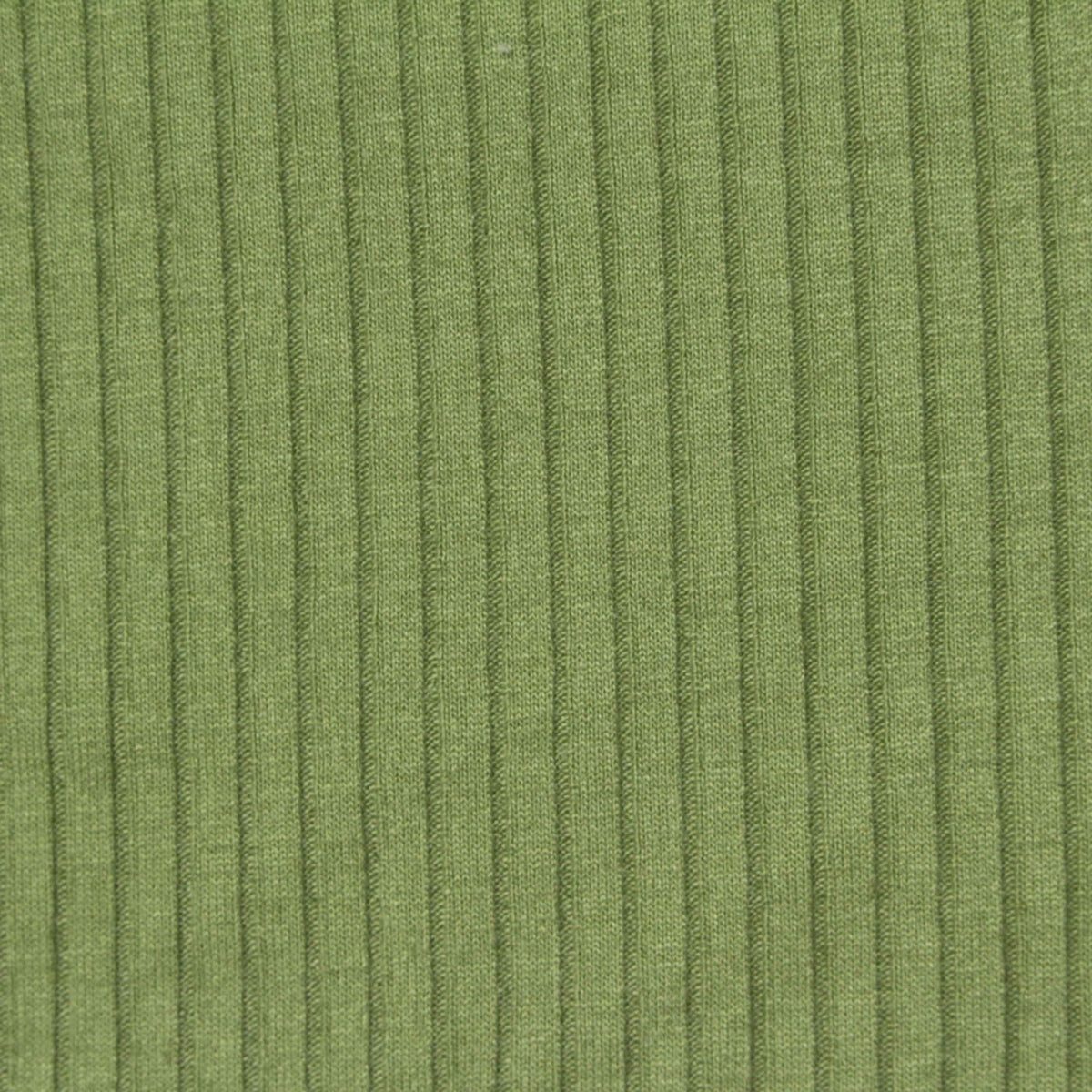 Polyester Viscose Stretch Rib Knit Fabric, 210 gsm, 163 cm — Green