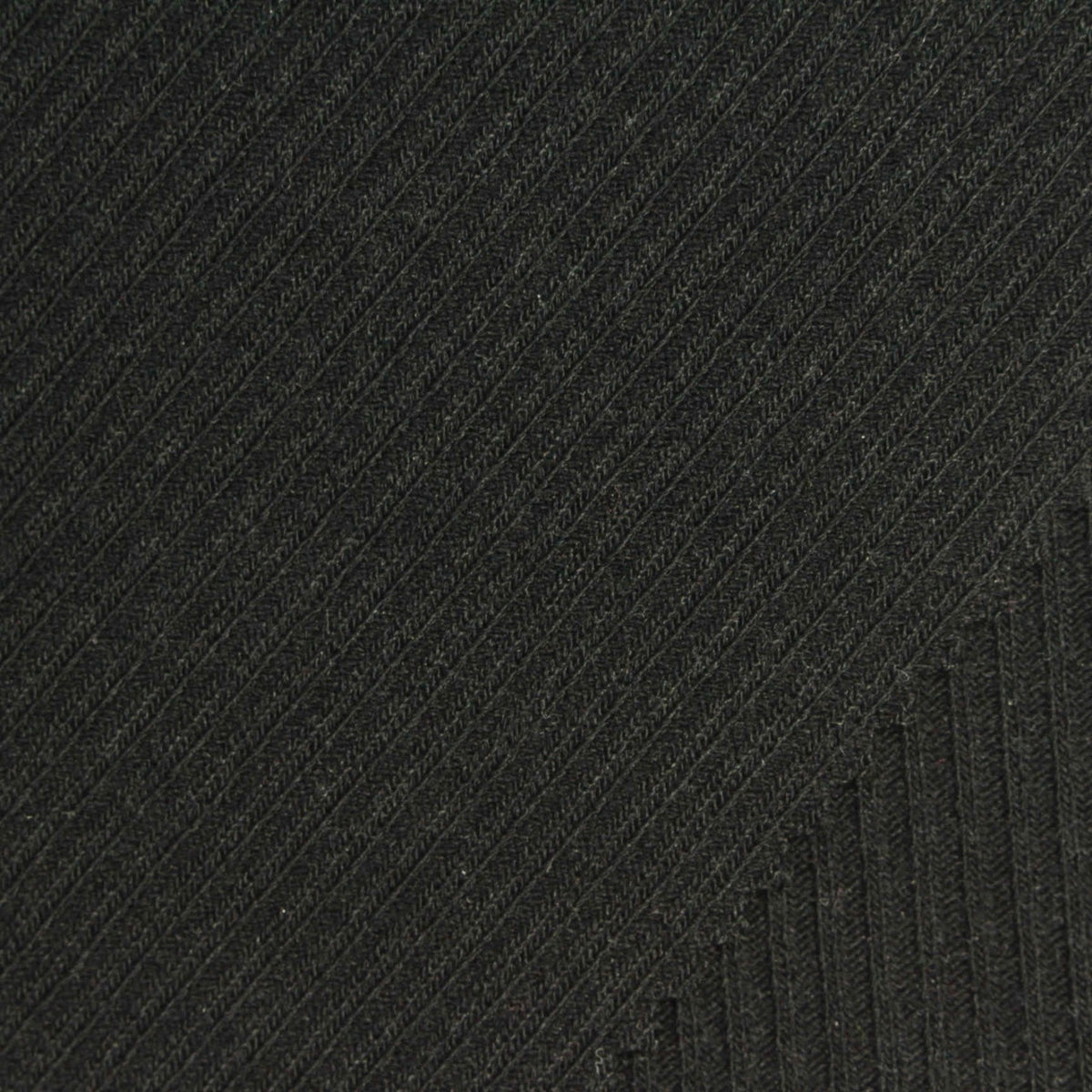 Polyester Viscose Stretch Rib Knit Fabric, 312 gsm, 147 cm — Black