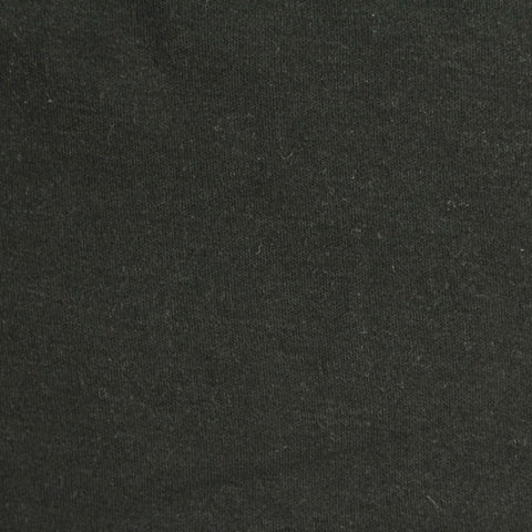 100% Cotton Interlock Knit Fabric, 145 gsm, 164 cm — Black