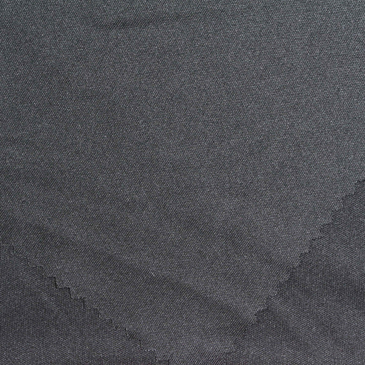 Dark Grey Heathered-Marl Jersey Knit, Polyester, 180 gsm, 160 cm