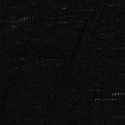 Polyester Stretch Chunky Knit Fabric, 220 gsm, 180 cm — Black