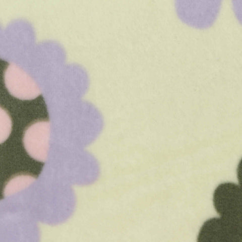 Purple Flowers Jersey Knit, Polyester