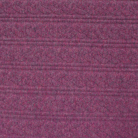 Purple Textured-Band Rib Knit, Cotton