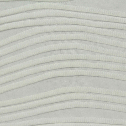 White Lines Jersey Knit, Polyester, 250 gsm