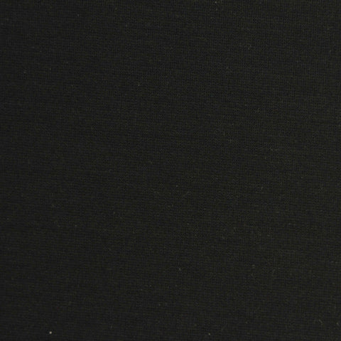 Viscose Nylon Stretch Ponte Knit Fabric, 210 gsm, 160 cm — Black, ref EF-243637