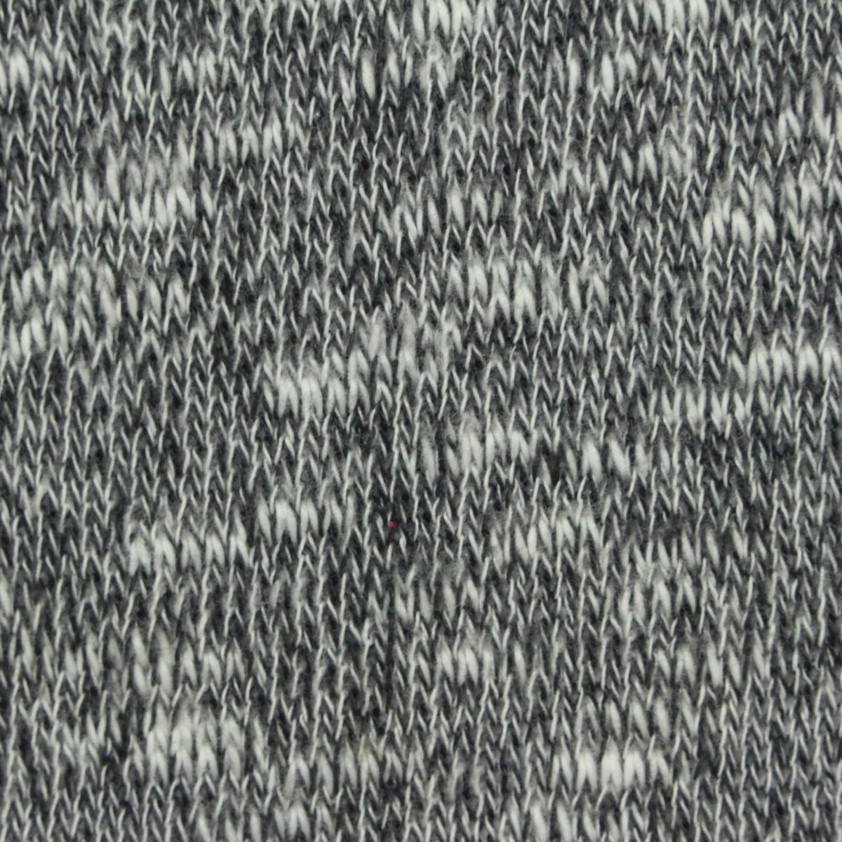 Black Heathered-Marl Chunky Knit, Poly-Cotton, 190 gsm