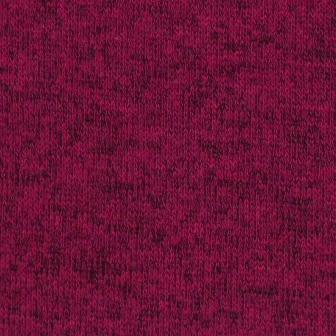 Dark Pink Marl Jersey Knit, Poly-Viscose