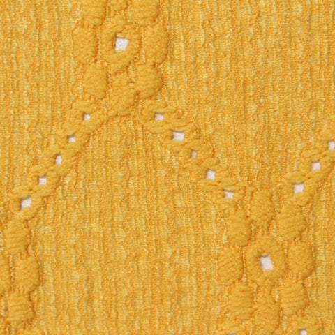 Yellow Textured Jacquard, Polyester, 140 gsm