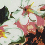 White Floral Poplin, Cotton — texture