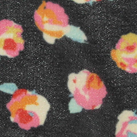 Pink Floral Chiffon, Polyester, 65 gsm