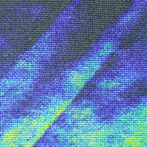 Blue Abstract Knit