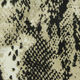 Black Snakeskin Woven, Cotton-Linen