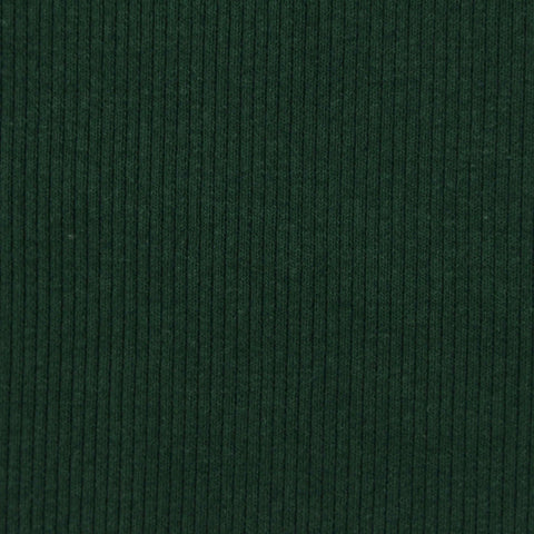 Cotton Polyester Rib Knit Fabric, 340 gsm, 140 cm — Green