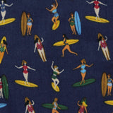 100% Cotton Poplin Fabric, 100 gsm, 150 cm — Navy