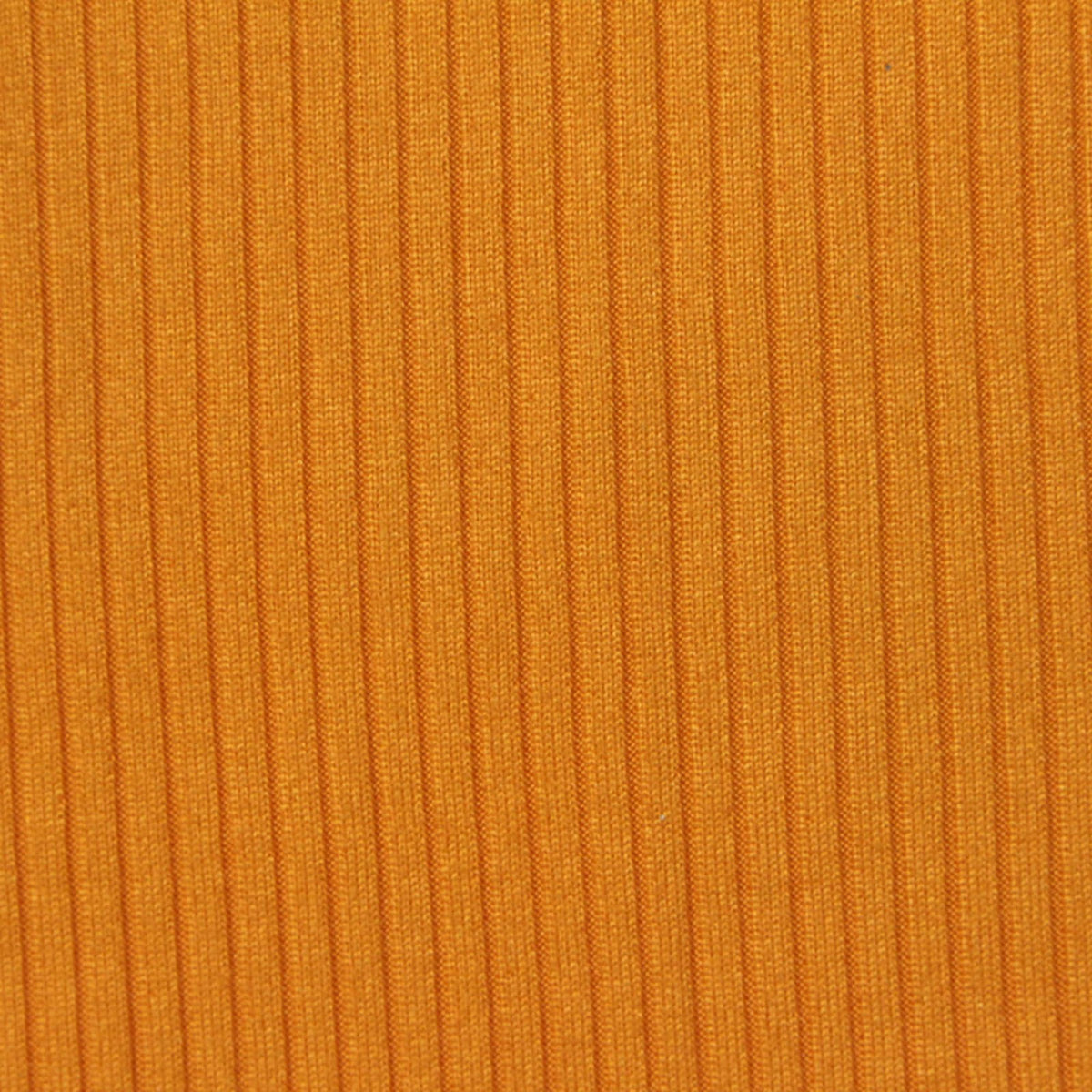 Brushed Polyester Stretch Rib Knit Fabric, 166 gsm, 150 cm — Orange