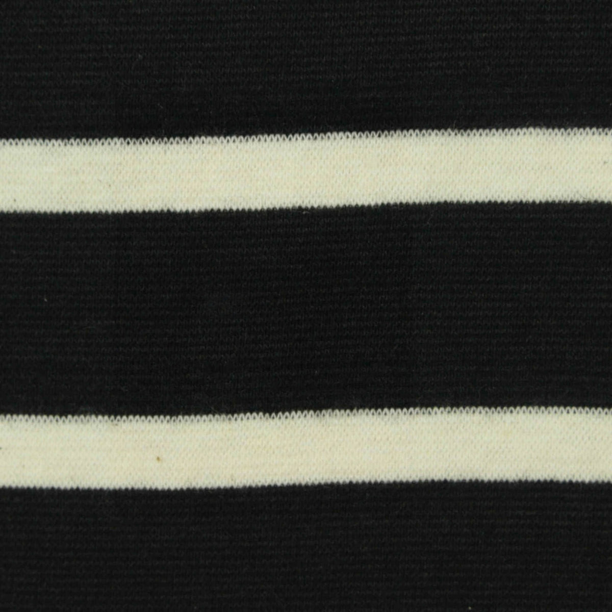 Black Horizontal-Stripe Rib Knit, 259 gsm