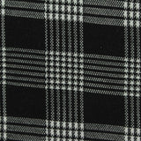 Black Plaid Jacquard, Polyester
