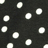 White Polka-Dot Woven, Viscose — texture