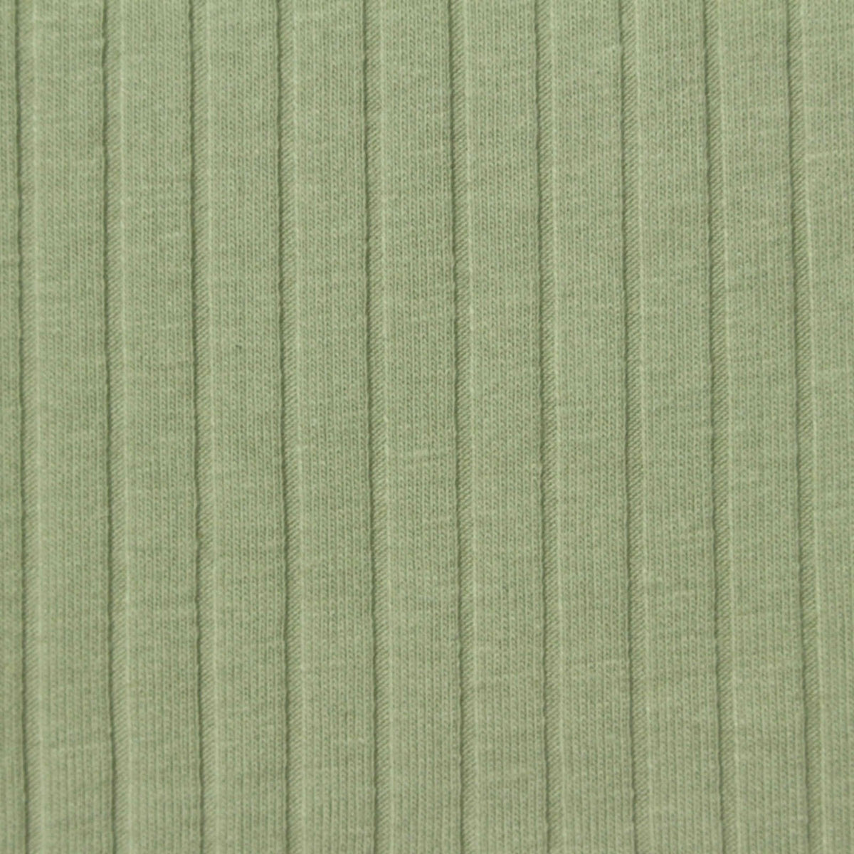 Polyester Cotton Stretch Rib Knit Fabric, 180 gsm, 165 cm — Green