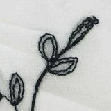 Black Leaves Chiffon, Polyester — texture