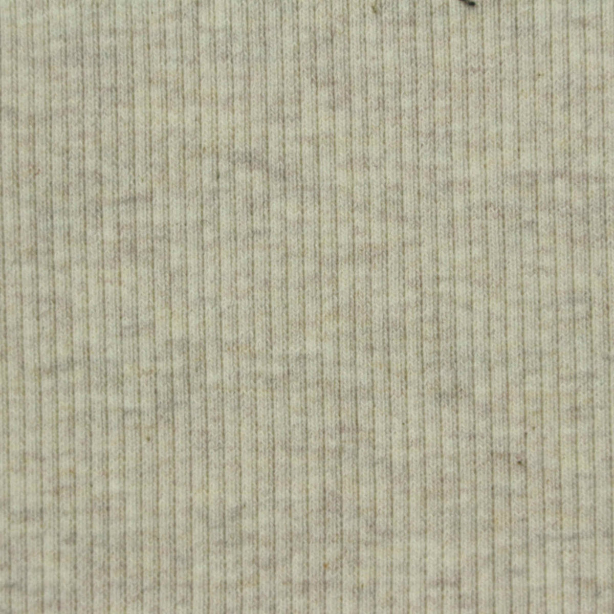 Light Beige Marl Rib Knit, Cotton-Poly