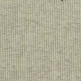 Light Beige Marl Rib Knit, Cotton-Poly