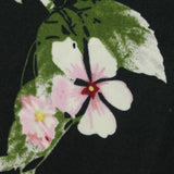Pink Flowers Milk Silk Knit, Polyester