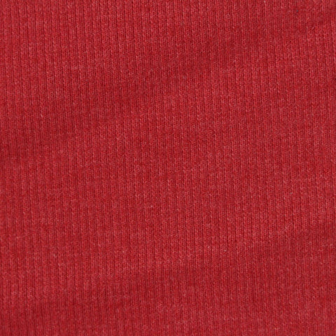 Cotton Polyester Rib Knit Fabric, 499 gsm, 140 cm — Red
