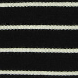 Black Horizontal-Stripe Knit, Viscose — texture