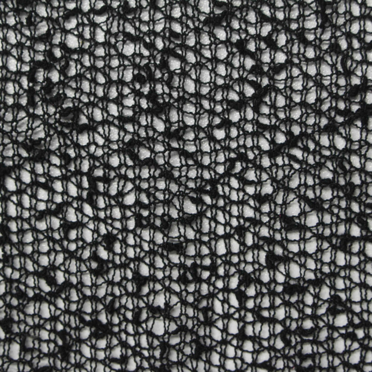 100% Polyester Chunky Knit Fabric, 140 gsm, 155 cm — Black