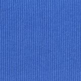 Cotton Polyester Stretch Rib Knit Fabric, 263 gsm — Blue