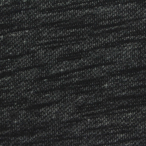 Dark Grey Marl French Terry, Cotton-Poly, 350 gsm