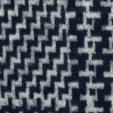 Black Houndstooth Ponte Knit, Poly-Viscose — texture